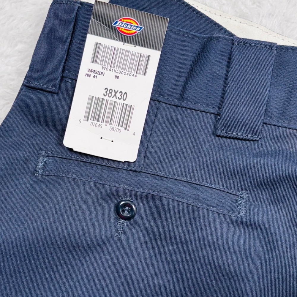 Dickies Cargo Pants Men 38x30 Dark Navy Relaxed Straight WP592DN NWT